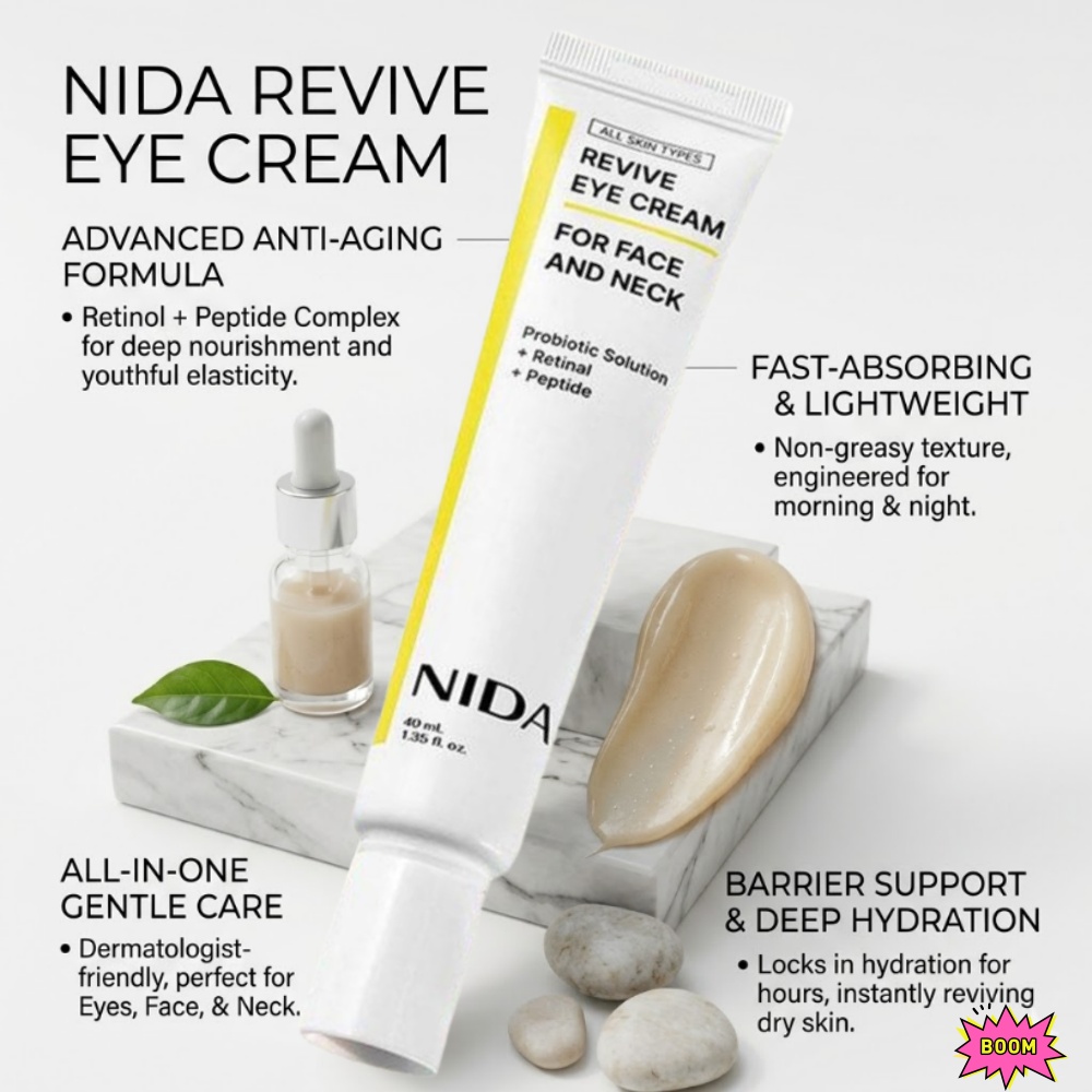 Skincare Retinol - NIDA Retinol Peptide Eye Cream Przeciwzmarszczkowy