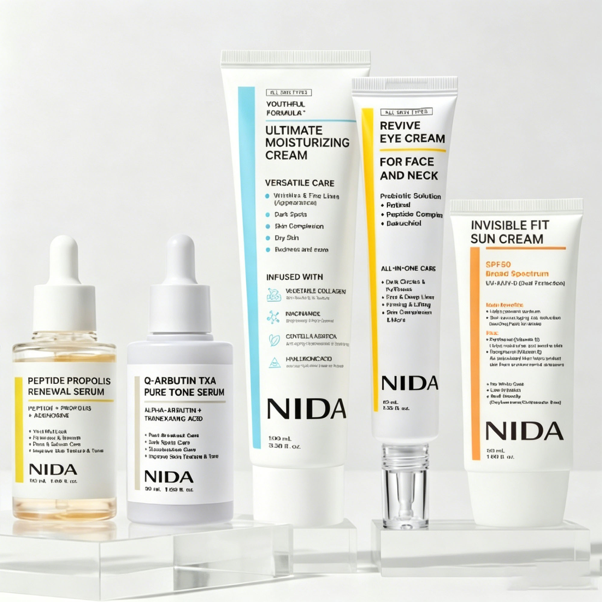Skincare Retinol - Koreański krem nawilżający do twarzy NIDA