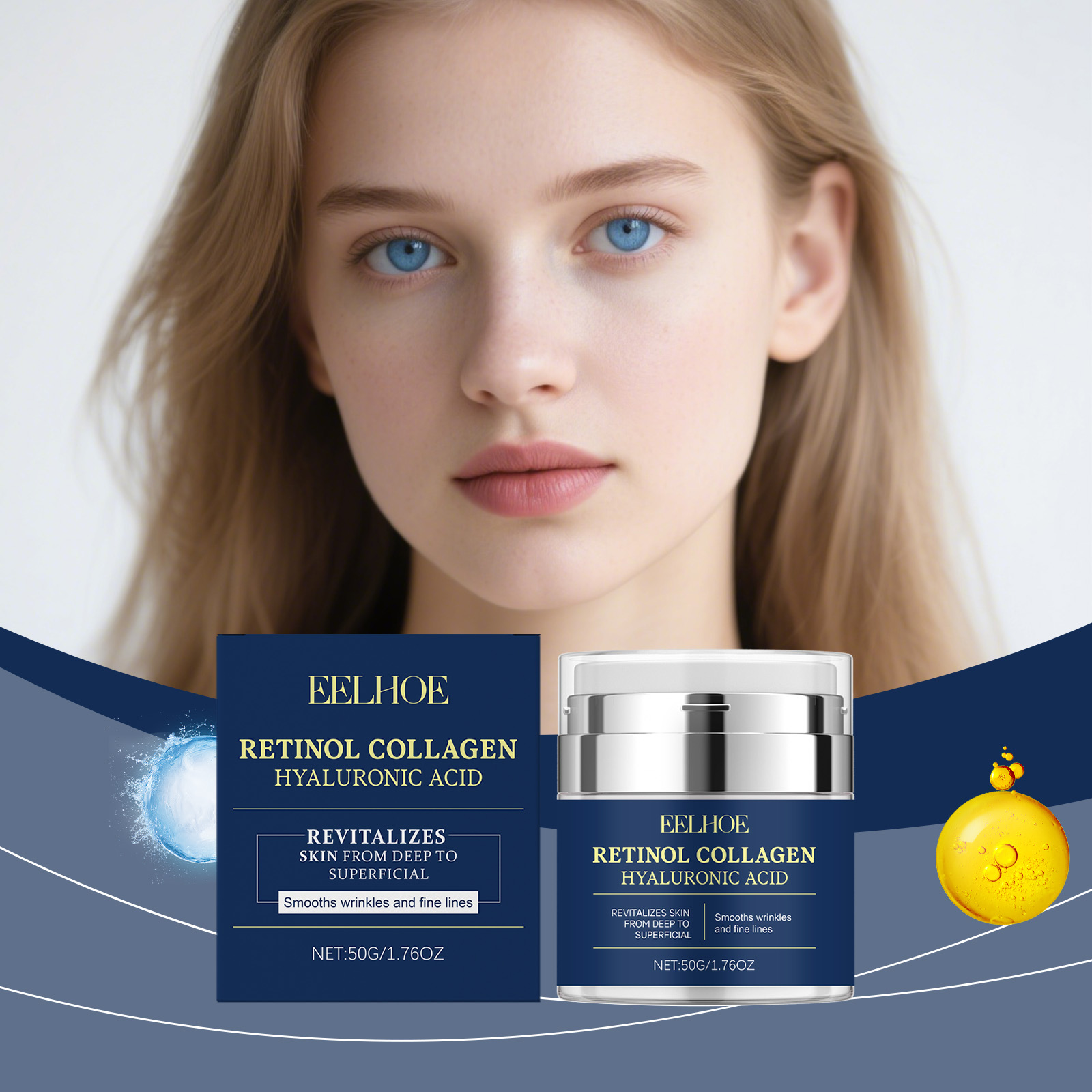 Skincare Retinol - EELHOE Krem z Retinolem i Kolagenem